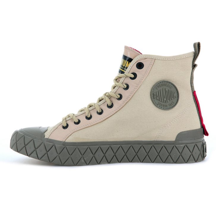 Pánské Tenisky Palladium Palla Ace Supply Mid High Tops Hnědožlutý | CZ WQB-75R